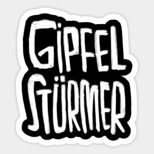 Gipfel Stürmer, Gipfelstürmer für Bergsteiger Sticker